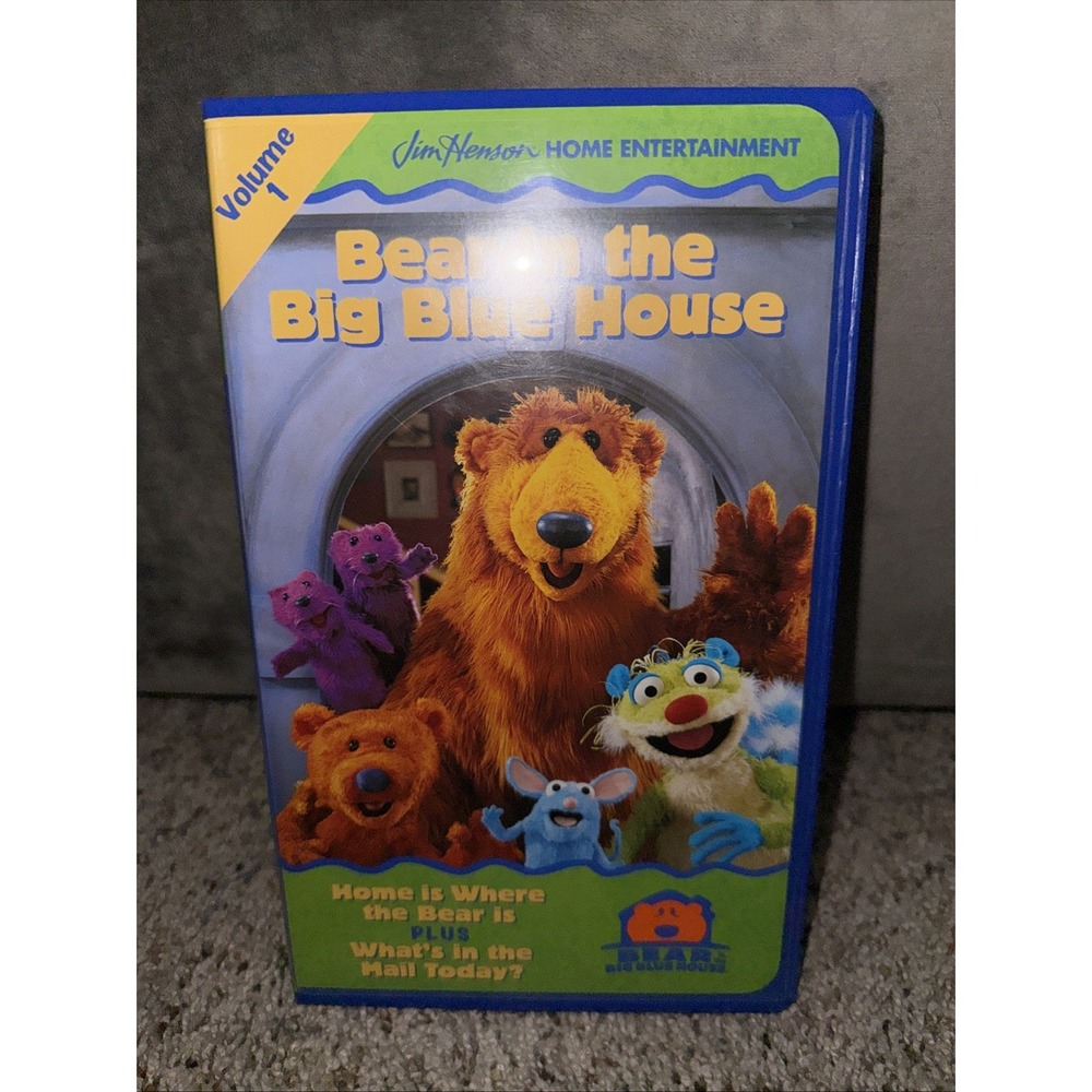Bear in the Big Blue House Volume 1 - Home Is Where The Bear Is, Henson VHS,LN